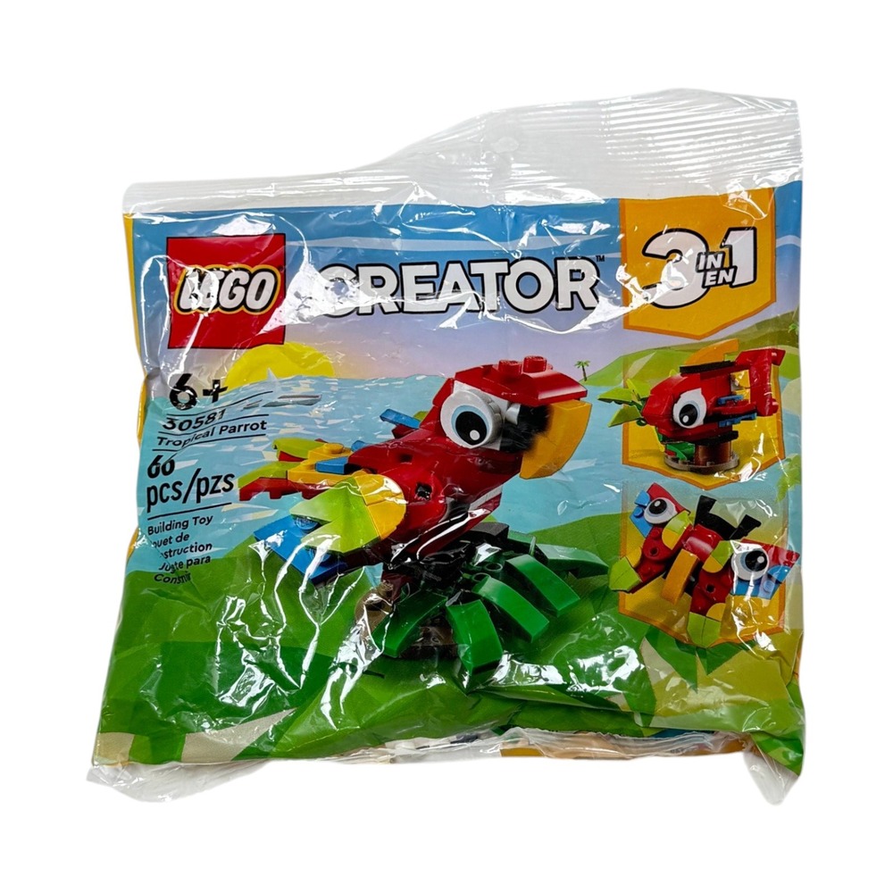 LEGO Tropical Parrot  3 in 1 Creator 30581 66 pcs New 2022